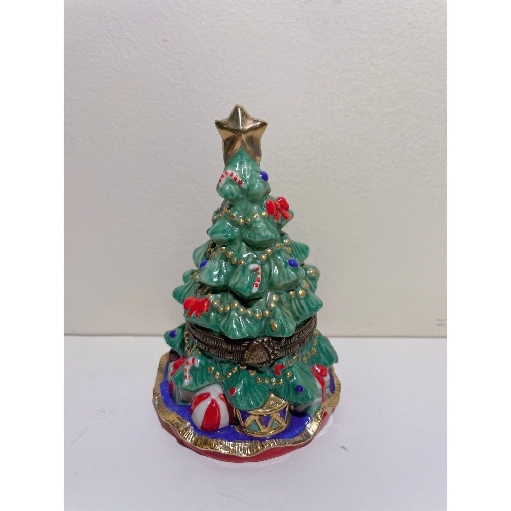 Christmas Tree Gift Collectibles Tree Treasure Box 1996 -New with Box